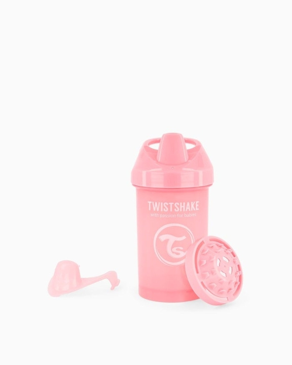 Twistshake Kruipbeker 8+m Pastel Roze 300 ml in de groep SPEELGOED, KINDER- & BABYPRODUCTEN / Eten & Drinken / Babyflessen & Accessoires bij TP E-commerce Nordic AB (C81023)