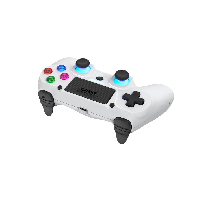 DragonShock Trådlös Kontroll Mizar för PS4 Vit in de groep HOME ELECTRONICS / Spelconsoles en accessoires / Sony PlayStation 4 / Accessoires bij TP E-commerce Nordic AB (C81335)