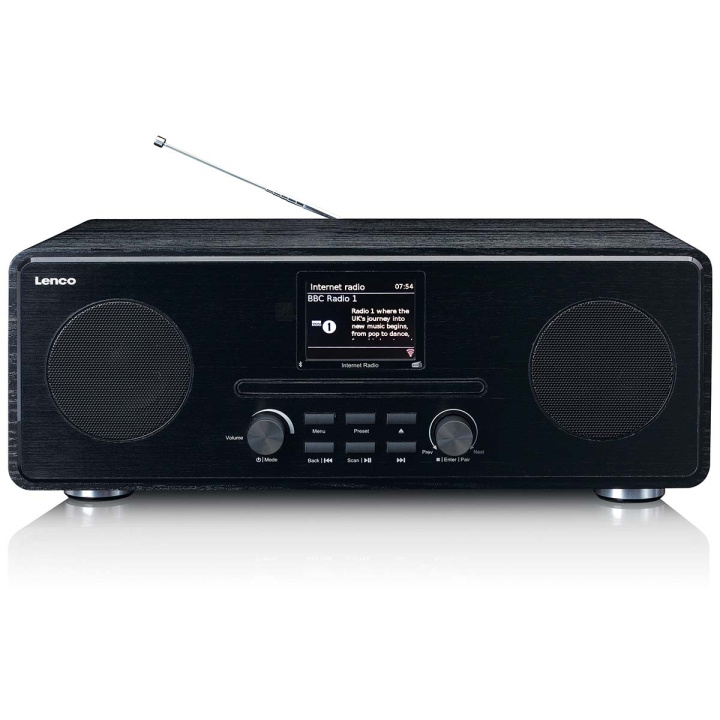 Lenco Internet / DAB+ / FM-radio met CD-speler en Bluetooth® Zwart in de groep HOME ELECTRONICS / Audio & Beeld / Thuisbioscoop, Hifi en Draagbaar / Radio & Wekkers / internetradio bij TP E-commerce Nordic AB (C81427)