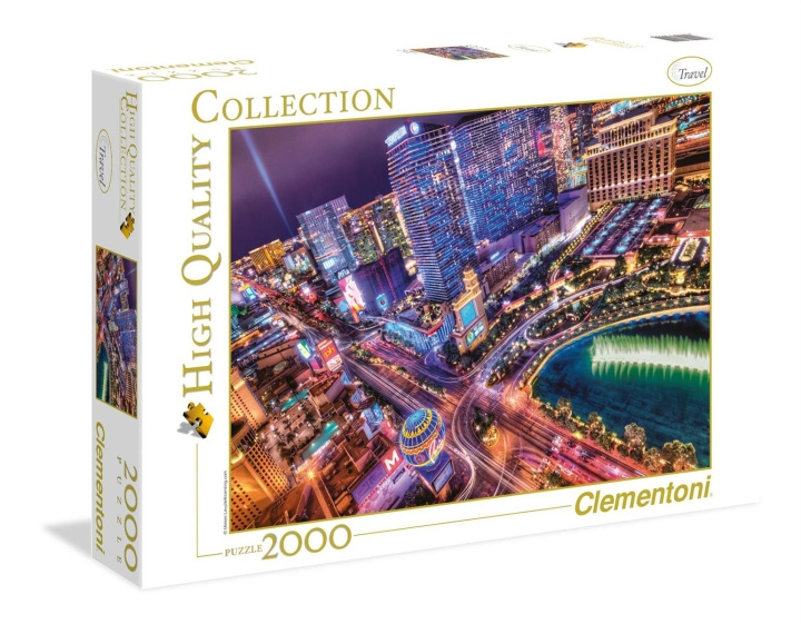 Clementoni 2000 stuks Hoogwaardige Collectie LAS VEGAS in de groep SPORT, VRIJE TIJD & HOBBY / Hobby / Puzzel bij TP E-commerce Nordic AB (C81730)