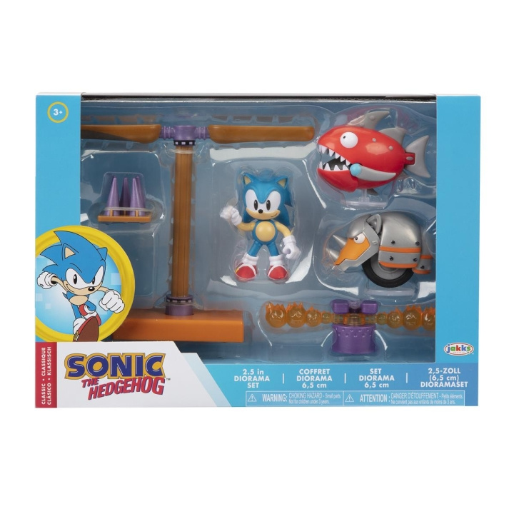 JAKKS Pacific Sonic de Egel 2,5 inch diorama set Classic in de groep SPEELGOED, KINDER- & BABYPRODUCTEN / Speelgoed / Figuren, Miniaturen & accessoires bij TP E-commerce Nordic AB (C81889)
