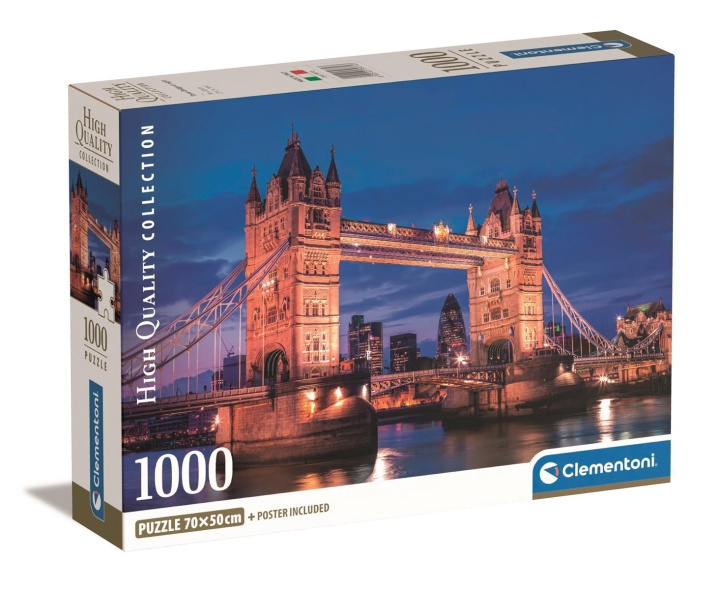 Clementoni 1000 stuks CB High Quality Collection Tower Bridge bij nacht in de groep SPORT, VRIJE TIJD & HOBBY / Hobby / Puzzel bij TP E-commerce Nordic AB (C81956)