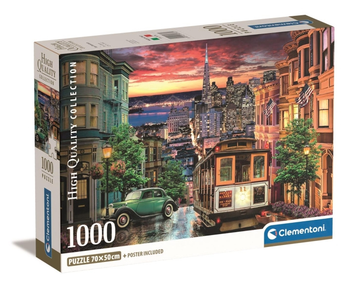 Clementoni 1000 stuks CB High Quality Collection San Francisco in de groep SPORT, VRIJE TIJD & HOBBY / Hobby / Puzzel bij TP E-commerce Nordic AB (C81960)