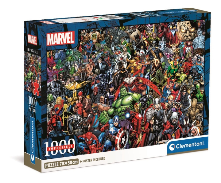 Clementoni 1000 stuks CB Onmogelijke Puzzel Marvel Avengers in de groep SPORT, VRIJE TIJD & HOBBY / Hobby / Puzzel bij TP E-commerce Nordic AB (C81964)