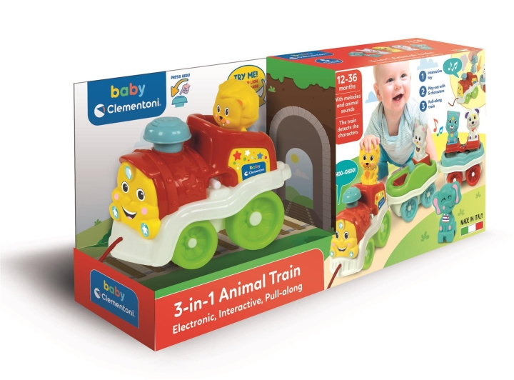 Clementoni Dierentrein 3 in 1 in de groep SPEELGOED, KINDER- & BABYPRODUCTEN / Babyspeelgoed / Activiteitenspeelgoed bij TP E-commerce Nordic AB (C81967)