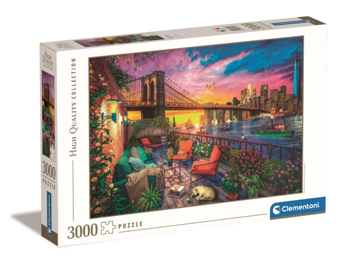 Clementoni 3000 stuks High Quality Collection Manhattan balkon zonsondergang in de groep SPORT, VRIJE TIJD & HOBBY / Hobby / Puzzel bij TP E-commerce Nordic AB (C82012)