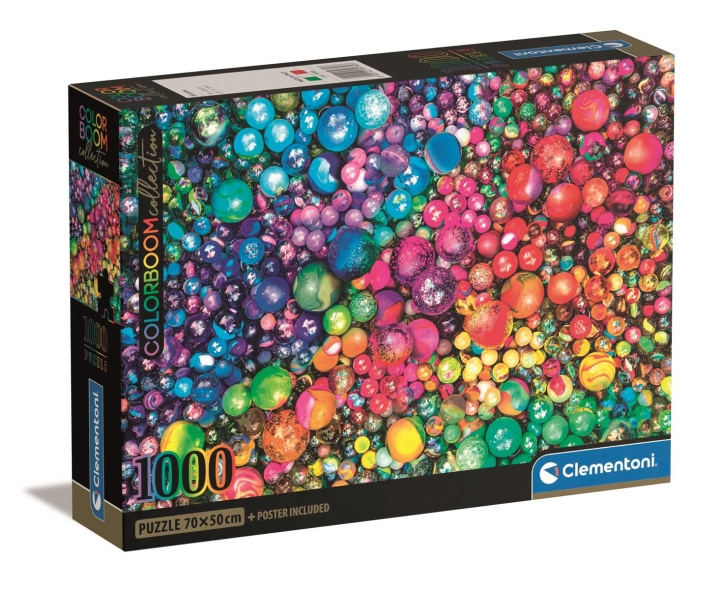 Clementoni 1000 stuks CB High Quality Collection Colorboom knikkers in de groep SPORT, VRIJE TIJD & HOBBY / Hobby / Puzzel bij TP E-commerce Nordic AB (C82029)