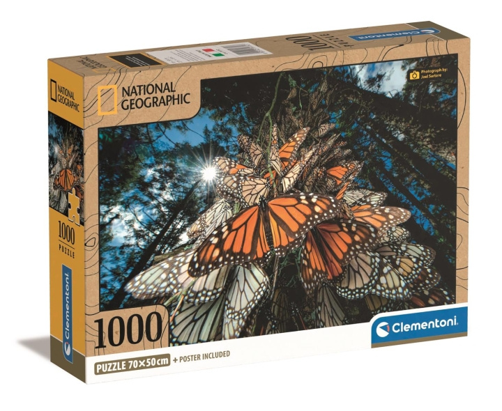 Clementoni 1000 stuks CB High Quality Collection National Geographics Monarch vlinders in de groep SPORT, VRIJE TIJD & HOBBY / Hobby / Puzzel bij TP E-commerce Nordic AB (C82092)