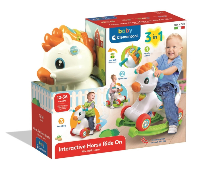 Clementoni Ride On 3 in 1 Horse in de groep SPEELGOED, KINDER- & BABYPRODUCTEN / Speelgoed / Speelgoedauto\'s bij TP E-commerce Nordic AB (C82173)