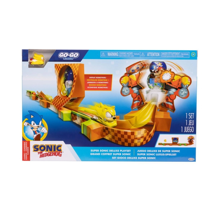 JAKKS Pacific Sonic de Egel Go Go Racers Deluxe Speelset in de groep SPEELGOED, KINDER- & BABYPRODUCTEN / Speelgoed / Speelset bij TP E-commerce Nordic AB (C82191)