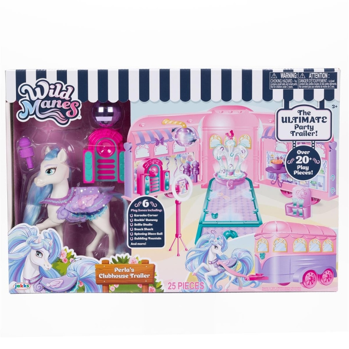 JAKKS Pacific Wild Manes Speelset Clubhuis Trailer in de groep SPEELGOED, KINDER- & BABYPRODUCTEN / Speelgoed / Speelset bij TP E-commerce Nordic AB (C82205)