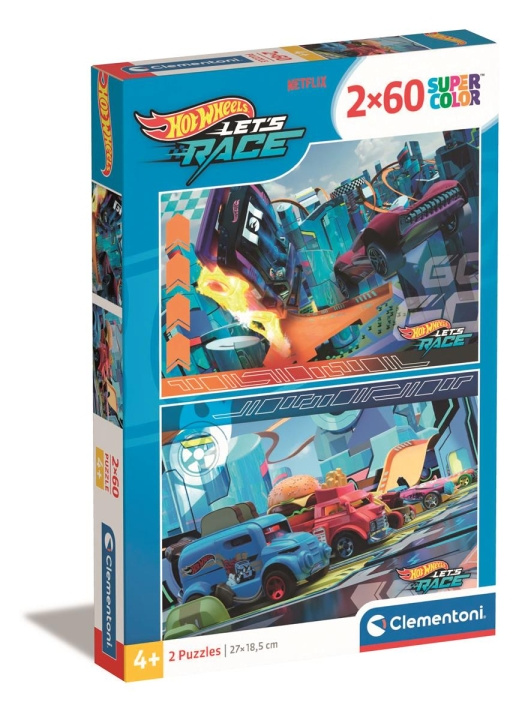 Clementoni 2x60 stuks kinderpuzzels Hotwheels in de groep SPEELGOED, KINDER- & BABYPRODUCTEN / Speelgoed / Kinderpuzzel bij TP E-commerce Nordic AB (C82213)