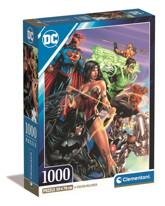 Clementoni 1000 stuks CB hoge kwaliteit DC Comics collectie in de groep SPORT, VRIJE TIJD & HOBBY / Hobby / Puzzel bij TP E-commerce Nordic AB (C82220)