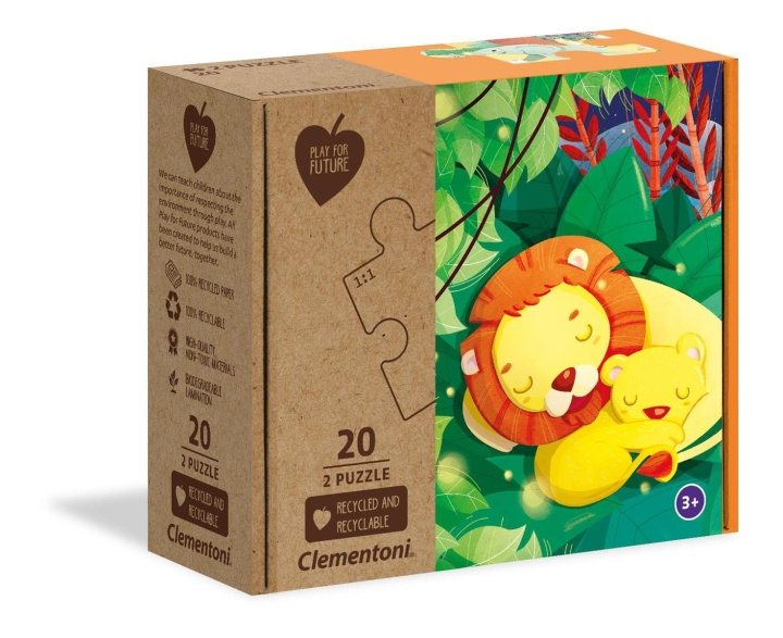 Clementoni 2x20 Puzzels Kinderen Samengebonden (100% Gerecycled) in de groep SPEELGOED, KINDER- & BABYPRODUCTEN / Speelgoed / Kinderpuzzel bij TP E-commerce Nordic AB (C82294)
