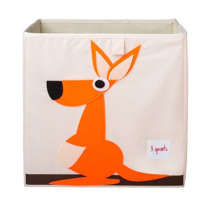 3 Sprouts Opbergdoos - Oranje Kangoeroe in de groep SPEELGOED, KINDER- & BABYPRODUCTEN / Kinderkamer / Opslag bij TP E-commerce Nordic AB (C82341)