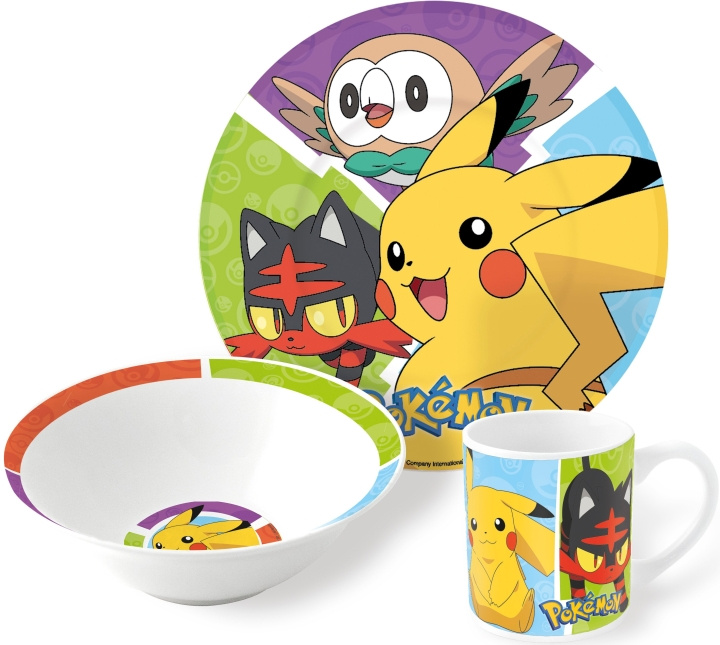 Pokémon Pokémon Stor - 3-Delige Keramische Geschenkset - (36965) in de groep SPEELGOED, KINDER- & BABYPRODUCTEN / Eten & Drinken / Kinderservies bij TP E-commerce Nordic AB (C82777)