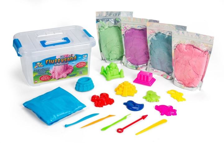 ArtKids Fluffy Sand - Grote emmerset (32798) in de groep SPEELGOED, KINDER- & BABYPRODUCTEN / Speelgoed / Speelklei, speelzand en accessoires bij TP E-commerce Nordic AB (C82994)