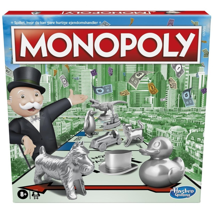 Hasbro Monopoly Klassiek (DK) in de groep SPEELGOED, KINDER- & BABYPRODUCTEN / Spelletje / Bordspellen bij TP E-commerce Nordic AB (C83238)