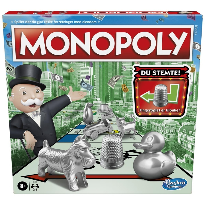 Hasbro Monopoly Klassiek (NO) in de groep SPEELGOED, KINDER- & BABYPRODUCTEN / Spelletje / Bordspellen bij TP E-commerce Nordic AB (C83277)