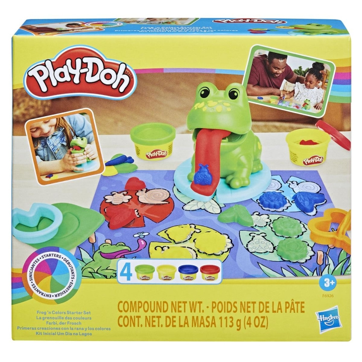 Play-Doh Starters Speelset Kikker \'n Kleuren in de groep SPEELGOED, KINDER- & BABYPRODUCTEN / Speelgoed / Speelklei, speelzand en accessoires bij TP E-commerce Nordic AB (C83346)