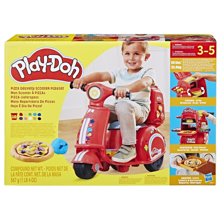 Play-Doh Speelset Pizza Bezorgscooter in de groep SPEELGOED, KINDER- & BABYPRODUCTEN / Speelgoed / Speelklei, speelzand en accessoires bij TP E-commerce Nordic AB (C83478)