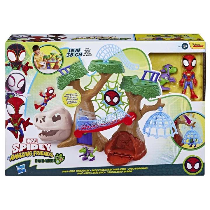 Spidey en zijn Verbazingwekkende Vrienden Speelset Dino Web Treehouse in de groep SPEELGOED, KINDER- & BABYPRODUCTEN / Speelgoed / Speelset bij TP E-commerce Nordic AB (C83482)