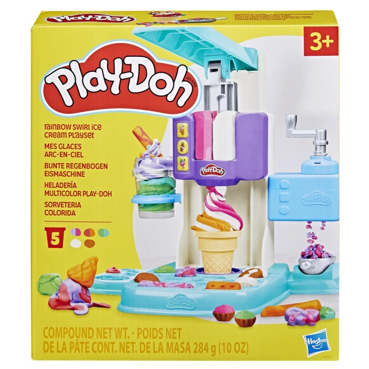 Play-Doh Keukencreaties Speelset Regenboogwervelijs in de groep SPEELGOED, KINDER- & BABYPRODUCTEN / Speelgoed / Speelklei, speelzand en accessoires bij TP E-commerce Nordic AB (C83503)