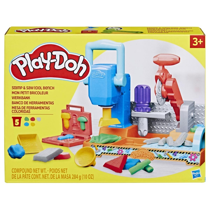 Play-Doh Speelset Stamp\'n Gereedschapbank in de groep SPEELGOED, KINDER- & BABYPRODUCTEN / Speelgoed / Speelklei, speelzand en accessoires bij TP E-commerce Nordic AB (C83504)