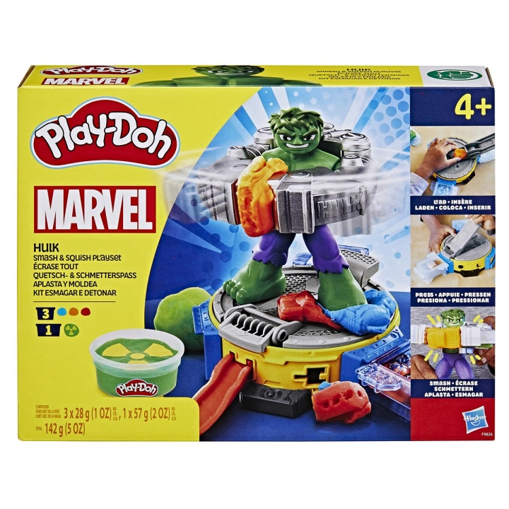 Play-Doh Marvel Hulk & Squish Speelset in de groep SPEELGOED, KINDER- & BABYPRODUCTEN / Speelgoed / Speelklei, speelzand en accessoires bij TP E-commerce Nordic AB (C83515)