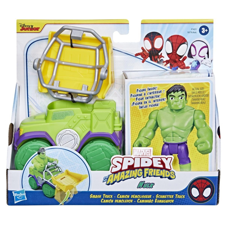 Spidey en zijn Verbazingwekkende Vrienden Voertuig & Figuur Hulk in de groep SPEELGOED, KINDER- & BABYPRODUCTEN / Speelgoed / Figuren, Miniaturen & accessoires bij TP E-commerce Nordic AB (C83548)
