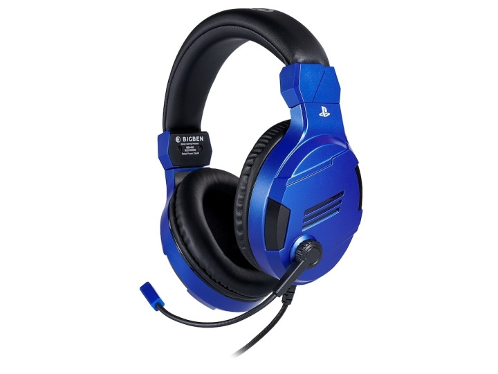 BigBen Interactive PS4 Gaming Headset V3 - Blauw - Headset - Sony in de groep HOME ELECTRONICS / Spelconsoles en accessoires / Sony PlayStation 4 / Accessoires bij TP E-commerce Nordic AB (C83611)