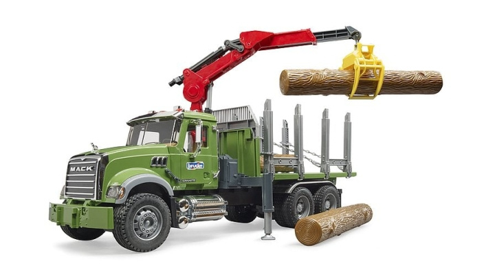 Bruder MACK Graniet houttruck met laadkraan (02824) in de groep SPEELGOED, KINDER- & BABYPRODUCTEN / Speelgoed / Speelgoedauto\'s bij TP E-commerce Nordic AB (C83628)