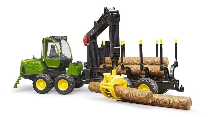 Bruder John Deere - Forwarder bosbouwmachine (02133) in de groep SPEELGOED, KINDER- & BABYPRODUCTEN / Speelgoed / Speelgoedauto\'s bij TP E-commerce Nordic AB (C83636)