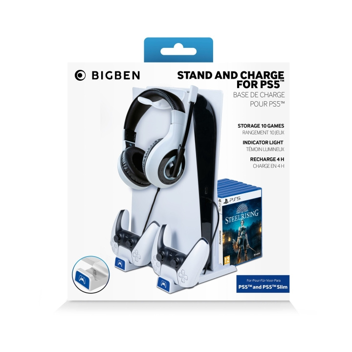 Bigben PS5 opbergen en opladen in de groep HOME ELECTRONICS / Spelconsoles en accessoires / Sony PlayStation 5 / Accessoires bij TP E-commerce Nordic AB (C83739)