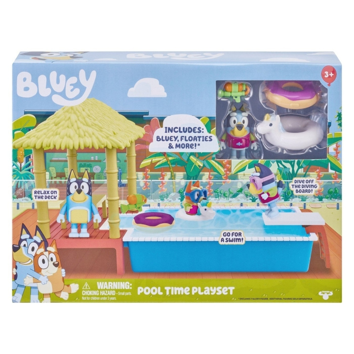 BLUEY Speelset zwembadtijd - (90204) in de groep SPEELGOED, KINDER- & BABYPRODUCTEN / Speelgoed / Speelset bij TP E-commerce Nordic AB (C83791)