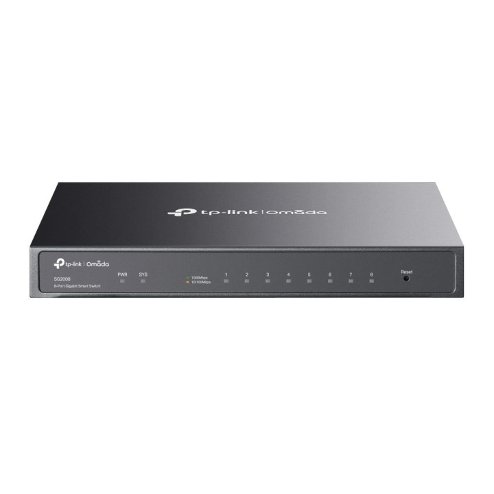 TP-Link JetStream 8-poorts Gigabit Smart Switch in de groep COMPUTERS & RANDAPPARATUUR / Netwerk / Schakelaars bij TP E-commerce Nordic AB (C83830)
