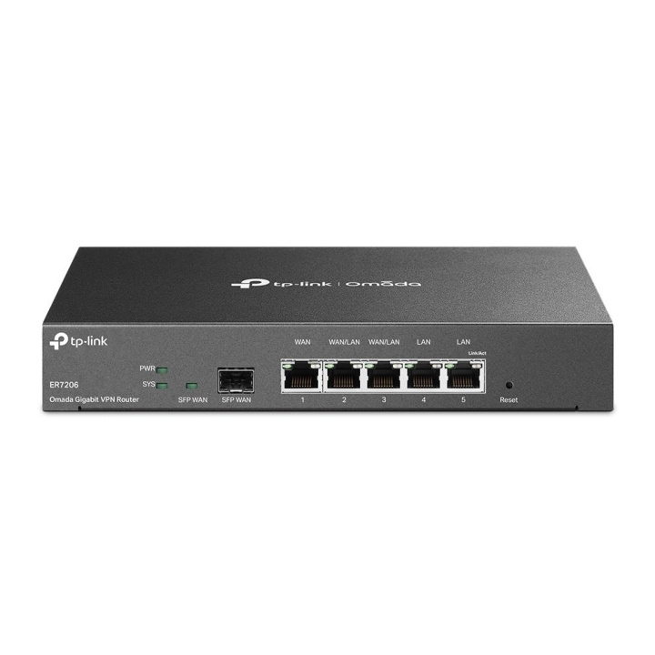 TP-Link SafeStream Omada Gigabit VPN Router /ER7206 (TL-ER7206) in de groep COMPUTERS & RANDAPPARATUUR / Netwerk / Routers bij TP E-commerce Nordic AB (C83835)