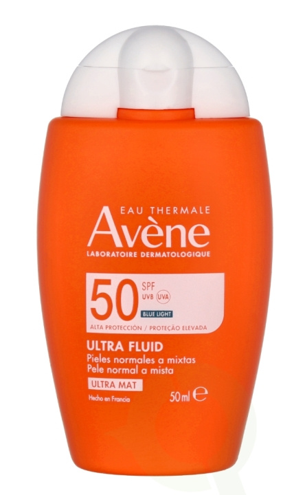 Avene Ultra Sunscreen Fluid Blue Light SPF50+ 50 ml in de groep BEAUTY & HEALTH / Huidsverzorging / Zonnebank / Zonnebescherming bij TP E-commerce Nordic AB (C84370)