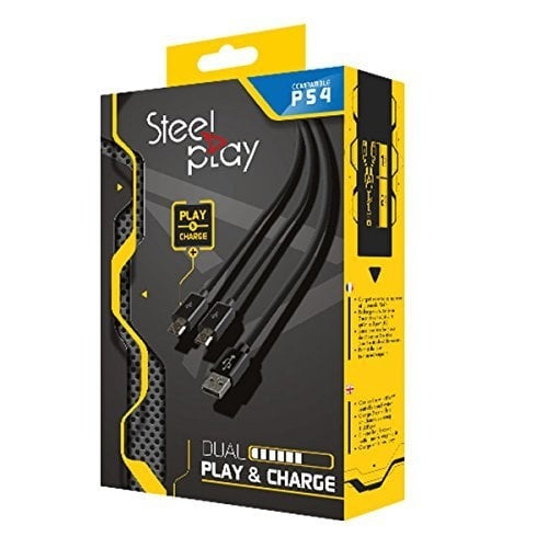 Steelplay Dual Play & Charge-kabel in de groep HOME ELECTRONICS / Spelconsoles en accessoires / Sony PlayStation 4 / Accessoires bij TP E-commerce Nordic AB (C84565)