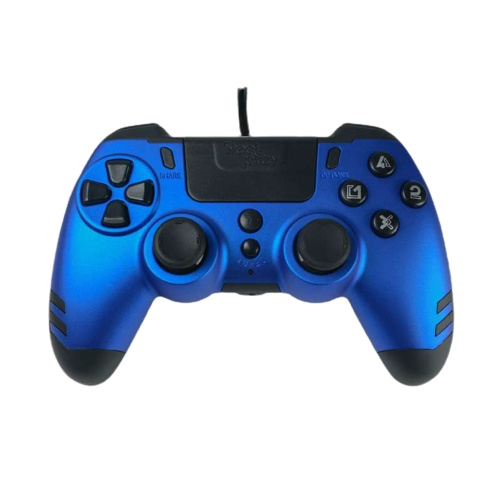 Steelplay MetalTech Bedrade Controller - BLAUW in de groep HOME ELECTRONICS / Spelconsoles en accessoires / Sony PlayStation 4 / Accessoires bij TP E-commerce Nordic AB (C84642)