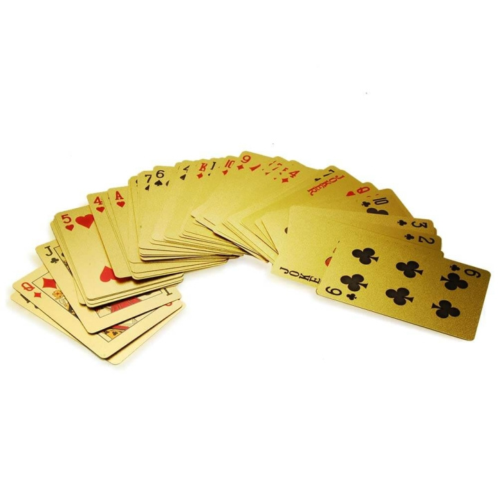 MikaMax Gouden speelkaarten cadeauverpakking in de groep SPEELGOED, KINDER- & BABYPRODUCTEN / Spelletje / Bordspellen bij TP E-commerce Nordic AB (C85166)