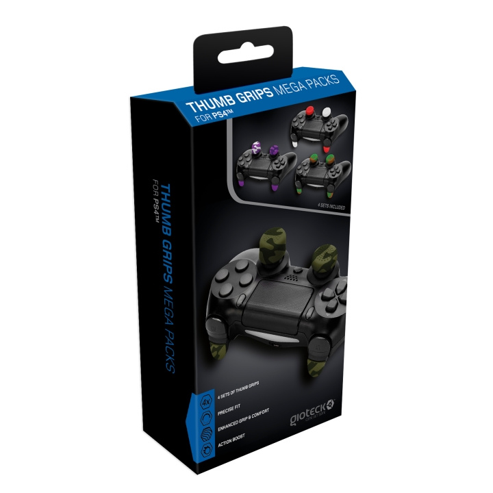 Gioteck Playstation 4 Duimgrepen Mega Pack in de groep HOME ELECTRONICS / Spelconsoles en accessoires / Sony PlayStation 4 / Accessoires bij TP E-commerce Nordic AB (C85246)