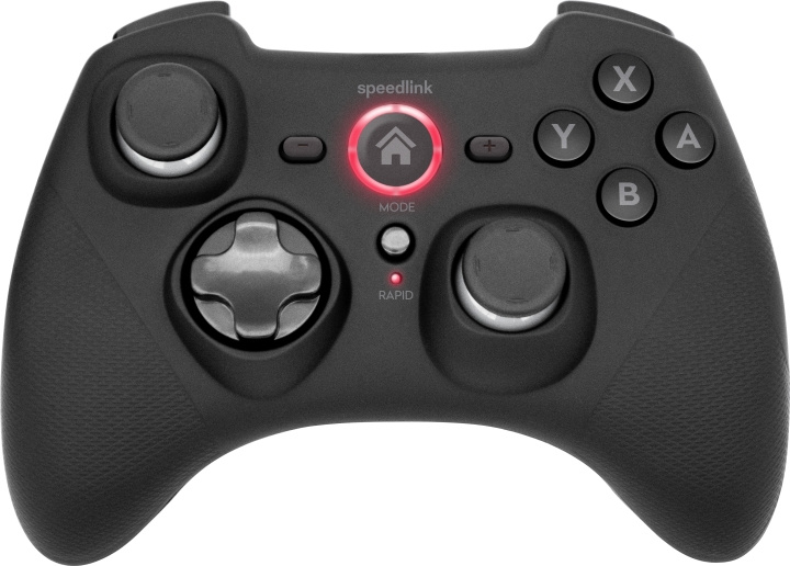 Speedlink RAIT Bluetooth-gamepad - voor Nintendo Switch/OLED, rubber-zwart in de groep HOME ELECTRONICS / Spelconsoles en accessoires / Nintendo Switch / Accessoires bij TP E-commerce Nordic AB (C85424)