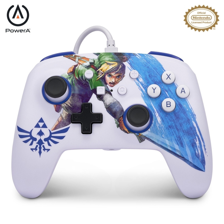 PowerA NSW ENH Bedrade Controller - Meesterzwaard Aanval /Nintendo Switch in de groep HOME ELECTRONICS / Spelconsoles en accessoires / Nintendo Switch / Accessoires bij TP E-commerce Nordic AB (C85474)
