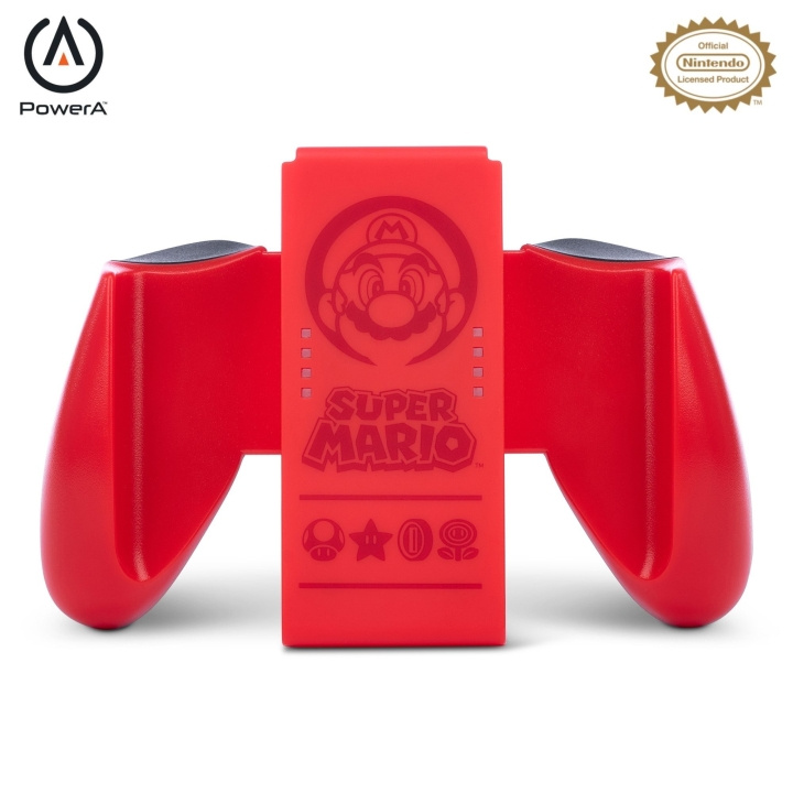PowerA JOY-CON Comfort Grip - Super Mario Rood /Nintendo Switch in de groep HOME ELECTRONICS / Spelconsoles en accessoires / Nintendo Switch / Accessoires bij TP E-commerce Nordic AB (C85480)
