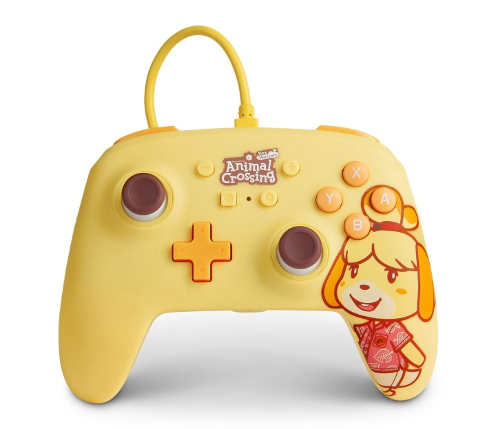 PowerA Verbeterde bedrade controller voor Nintendo Switch - Animal Crossing: Isabelle in de groep HOME ELECTRONICS / Spelconsoles en accessoires / Nintendo Switch / Accessoires bij TP E-commerce Nordic AB (C85484)