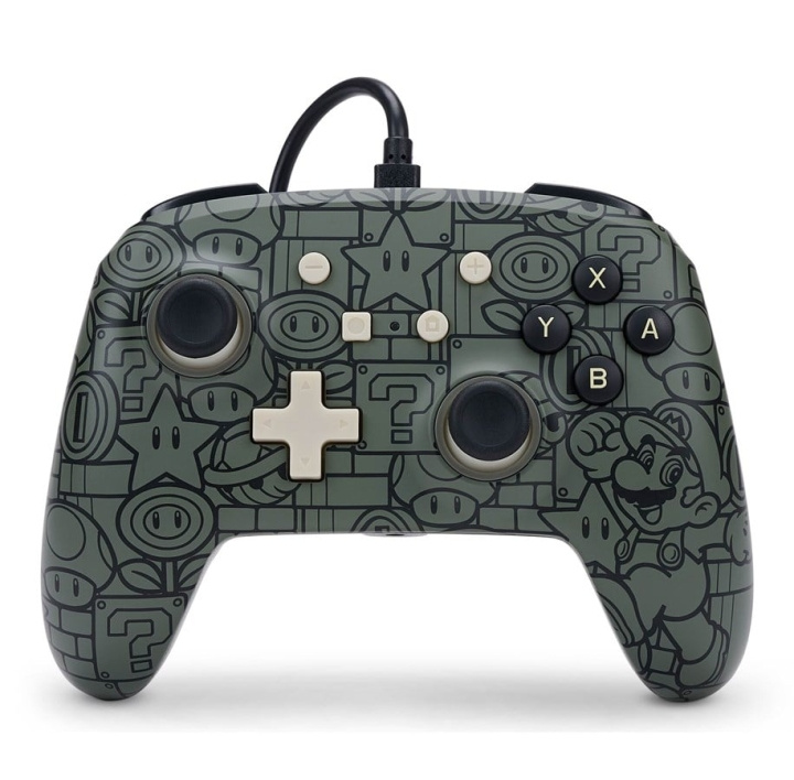 PowerA Verbeterde bedrade controller voor Nintendo Switch - Power-Up Mario in de groep HOME ELECTRONICS / Spelconsoles en accessoires / Nintendo Switch / Accessoires bij TP E-commerce Nordic AB (C85487)