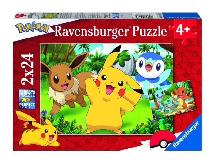 Ravensburger Pokémon 2x24p - (10105668) in de groep SPEELGOED, KINDER- & BABYPRODUCTEN / Speelgoed / Kinderpuzzel bij TP E-commerce Nordic AB (C85661)