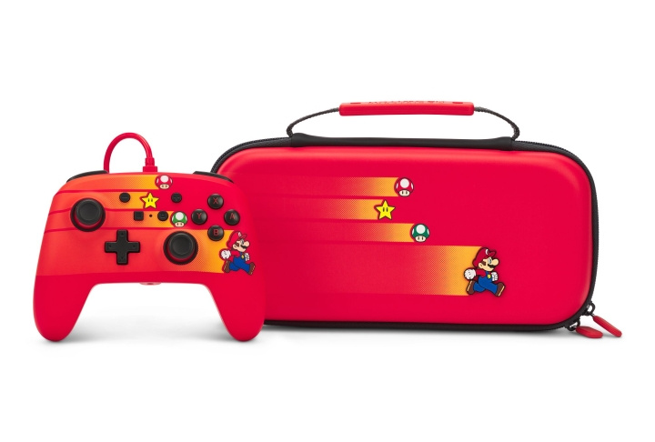 PowerA Verbeterde bedrade controller voor Nintendo Switch - Speedster Mario in de groep HOME ELECTRONICS / Spelconsoles en accessoires / Nintendo Switch / Accessoires bij TP E-commerce Nordic AB (C85691)