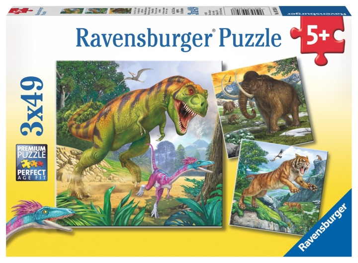 Ravensburger Primeval Ruler 3x49p - 09358 in de groep SPEELGOED, KINDER- & BABYPRODUCTEN / Speelgoed / Kinderpuzzel bij TP E-commerce Nordic AB (C85777)